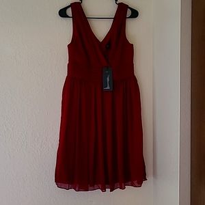 RED COCKTAIL DRESS